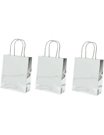 Set pungi de cadou 3 bucati Design Group, argintiu