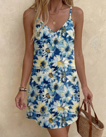 Rochie scurta SHEIN, albastru