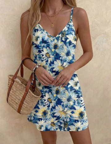 Rochie scurta SHEIN, albastru