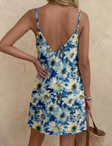 Rochie scurta SHEIN, albastru