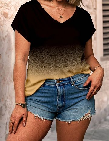 Bluza SHEIN CURVE, negru