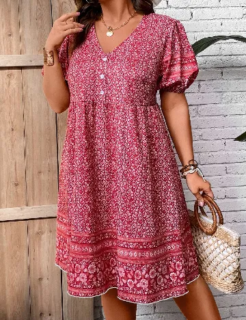 Rochie medie SHEIN CURVE, rosu