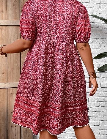 Rochie medie SHEIN CURVE, rosu