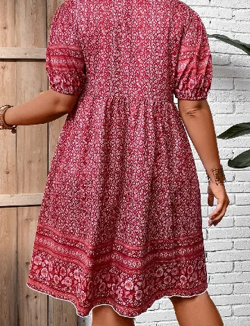 Rochie medie SHEIN CURVE, rosu