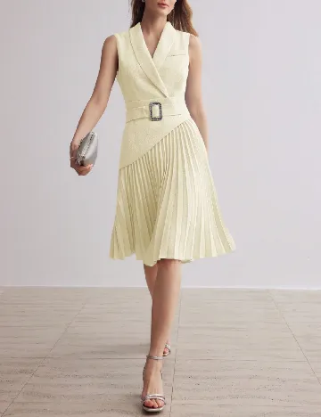 Rochie scurta MOTF, ecru