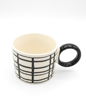 Cana HOME, alb/negru