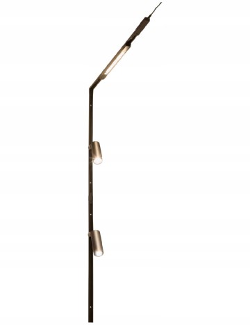 Set de spoturi pe sina 150 cm, 3 x 5 W, cu telecomanda, 300 si 440 lumeni ACTION, negru