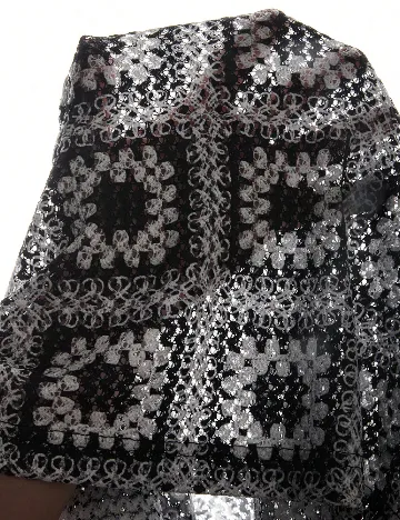 Camasa SHEIN, negru/alb