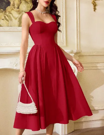 Rochie medie SHEIN, rosu