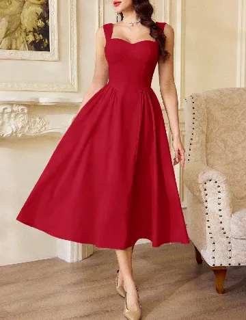 Rochie medie SHEIN, rosu