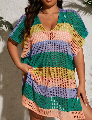Rochie de plaja SHEIN CURVE, mix culori