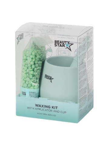 Kit epilare cu ceara Beauty Star, verde
