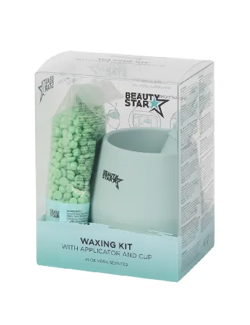 Kit epilare cu ceara Beauty Star, verde
