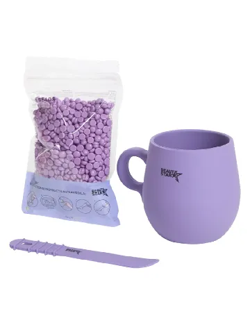 Kit epilare cu ceara Beauty Star, mov