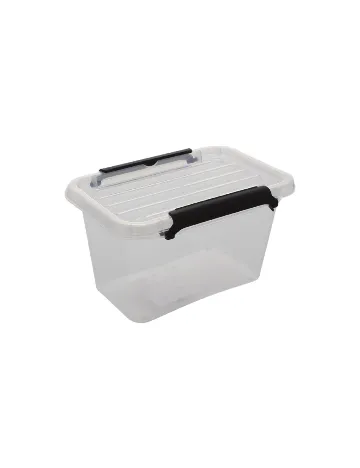 Cutie mica de depozitare cu capac, 650 ml PLAST1, transparent