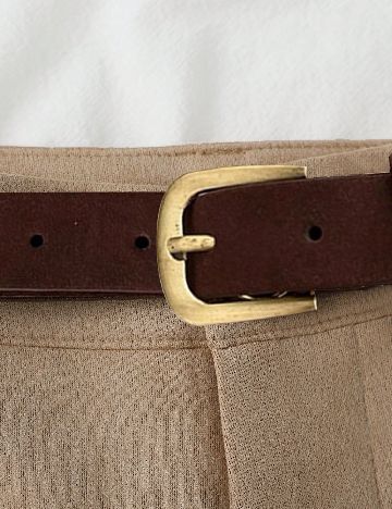 Pantaloni scurti SHEIN, maro deschis