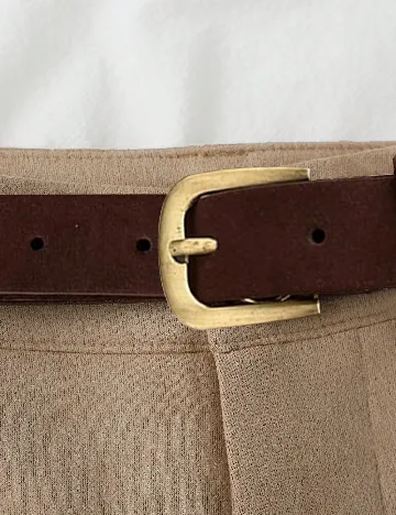 Pantaloni scurti SHEIN, maro deschis