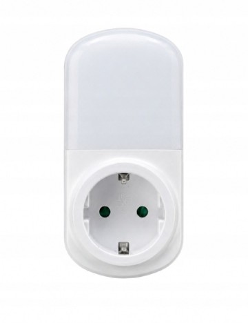 Priza cu lumina LED RGB+ ACTION, alb