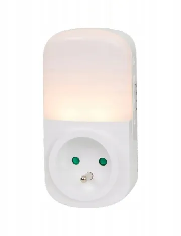 Priza cu lumina LED RGB+ ACTION, alb