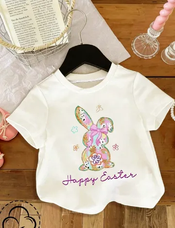 Tricou Shein Kids, alb