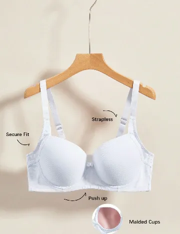 Sutien SHEIN, alb