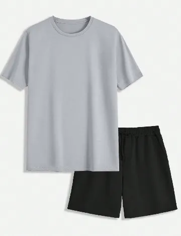 Compleu SHEIN, negru/gri