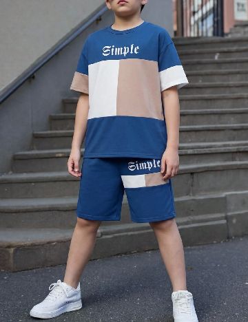Compleu Shein Kids, albastru