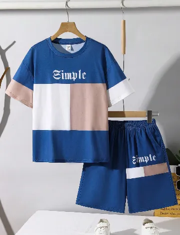 Compleu Shein Kids, albastru