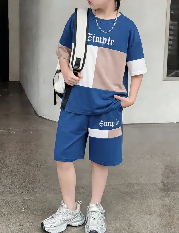 Compleu Shein Kids, albastru