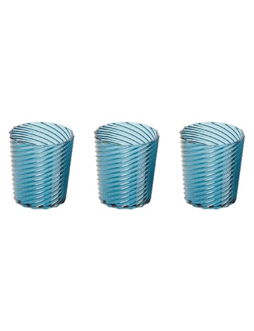 Set pahare de plastic 3 bucati ACTION, albastru