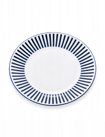 Farfurie din ceramica, 26,5 cm KAPIMEX, alb/albastru