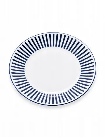 Farfurie din ceramica, 26,5 cm KAPIMEX, alb/albastru