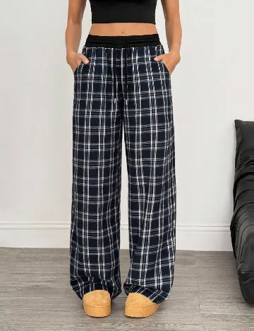 Pantaloni SHEIN, bleumarin