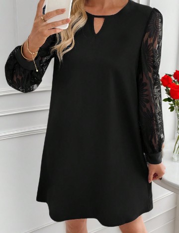 Rochie scurta Emery Rose, negru