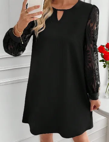 Rochie scurta Emery Rose, negru