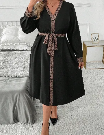 Rochie medie SHEIN CURVE, negru