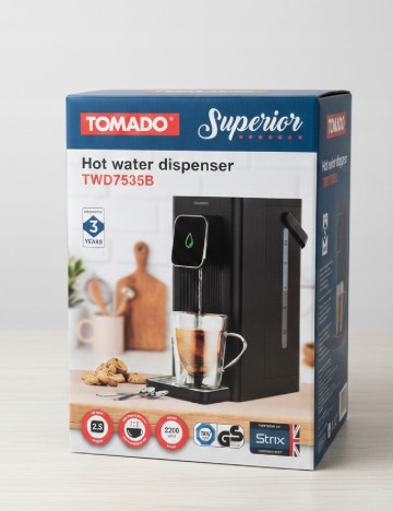 Dozator de apa calda TOMADO, negru