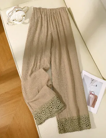 Pantaloni SHEIN CURVE, maro