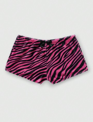 Pantaloni scurti Romwe, roz/negru