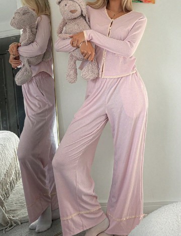 Pijama Dazy, roz deschis