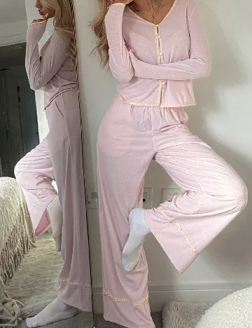 Pijama Dazy, roz deschis