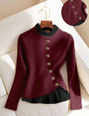 Bluza SHEIN, grena
