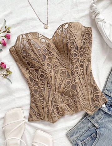 Corset SHEIN, maro