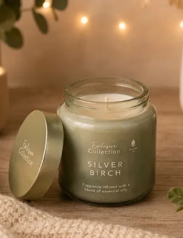 Lumanare parfumat Silver Birch ACTION, verde