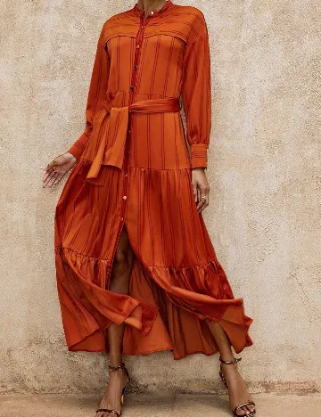 Rochie medie SHEIN, portocaliu