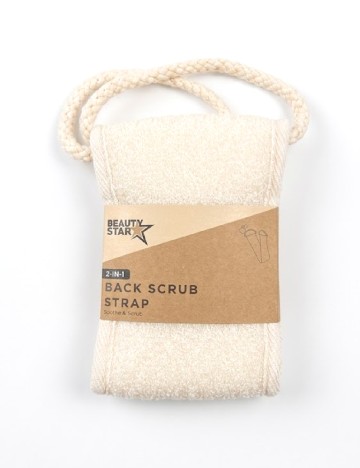 Burete exfoliant pentru spate Karsten, alb