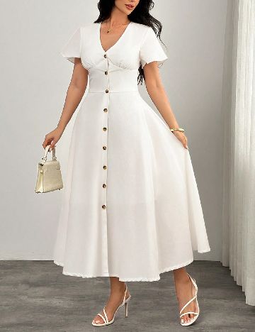 Rochie lunga SHEIN, alb