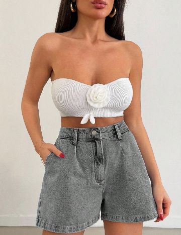 Pantaloni scurti SHEIN, gri
