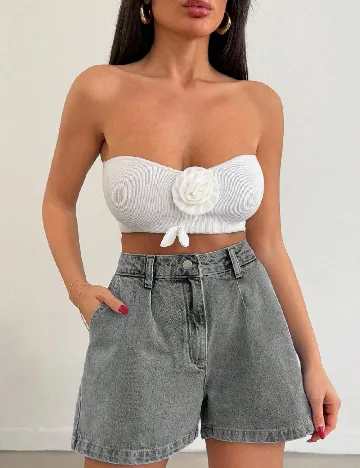 Pantaloni scurti SHEIN, gri