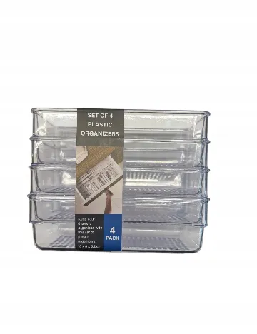 Set organizatoare sertar 16 x 8 x 5,2 cm ACTION, transparent